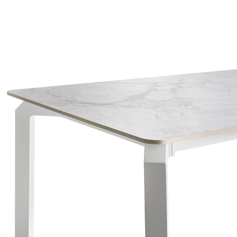 Spisebord udendørs Feletto 90x180 cm Sten Hvid - Hvid - Havemøbler - Havebord - Spisebord & havebord