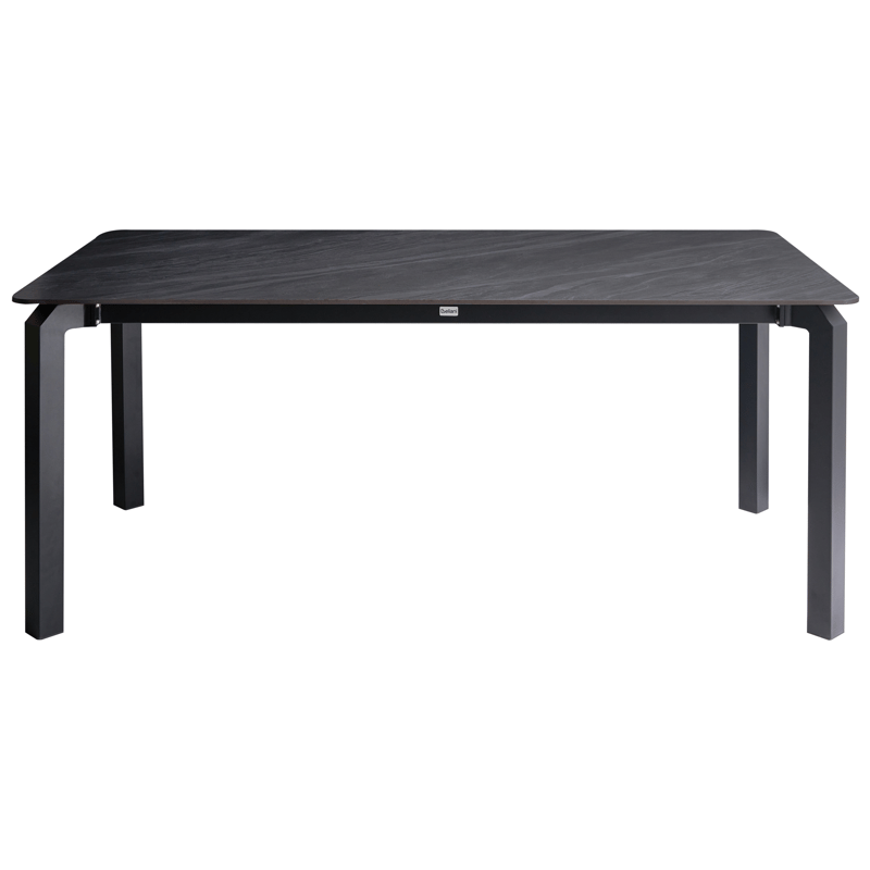 Spisebord udendørs Feletto 90x180 cm Sten - Sort - Havemøbler - Havebord - Spisebord & havebord