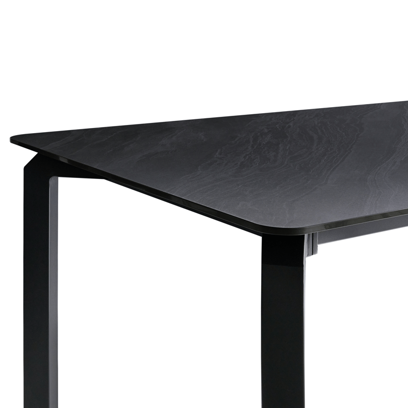 Spisebord udendørs Feletto 90x180 cm Sten - Sort - Havemøbler - Havebord - Spisebord & havebord