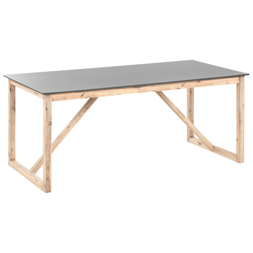 Spisebord udendørs Notteri 90x180 cm Beton - Grå/Brun - Havemøbler - Havebord - Spisebord & havebord