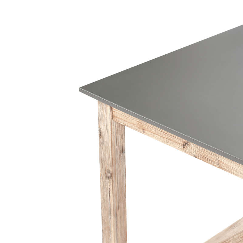 Spisebord udendørs Notteri 90x180 cm Beton - Grå/Brun - Havemøbler - Havebord - Spisebord & havebord