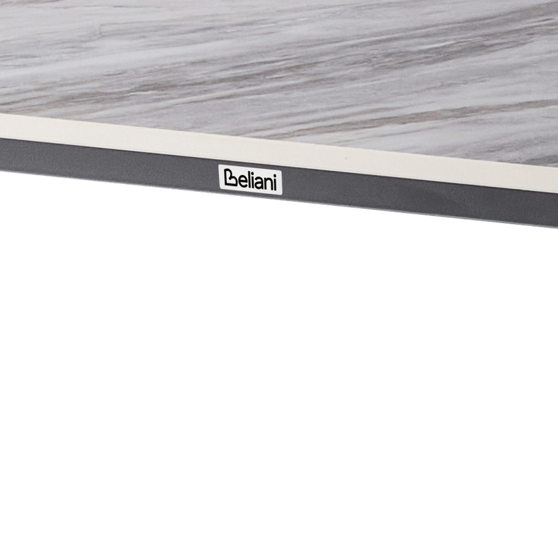 Spisebord udendørs Rodallo 160 cm Sten - Grå/Sort - Havemøbler - Havebord - Spisebord & havebord