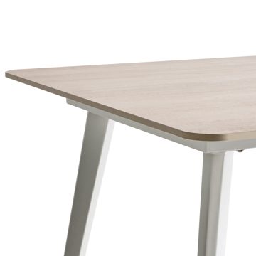 Spisebord udendørs Rodallo 90x160 cm Sten - Beige/Hvid - Havemøbler - Havebord - Spisebord & havebord