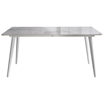 Spisebord udendørs Rodallo 90x160 cm Sten - Hvid - Havemøbler - Havebord - Spisebord & havebord