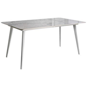 Spisebord udendørs Rodallo 90x160 cm Sten - Hvid - Havemøbler - Havebord - Spisebord & havebord