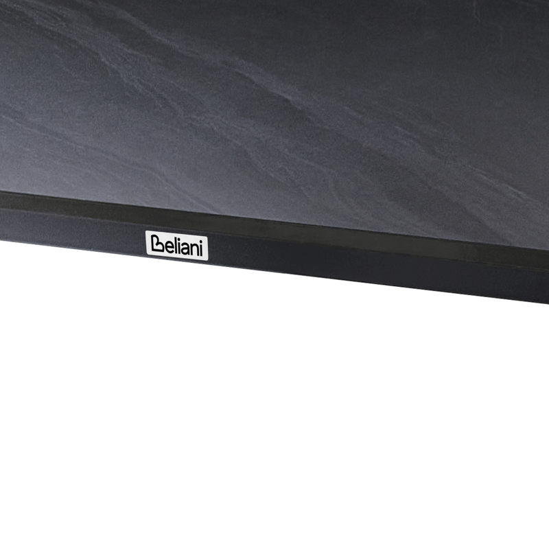 Spisebord udendørs Rodallo 90x160 cm Sten - Sort - Havemøbler - Havebord - Spisebord & havebord