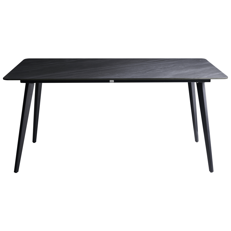 Spisebord udendørs Rodallo 90x160 cm Sten - Sort - Havemøbler - Havebord - Spisebord & havebord