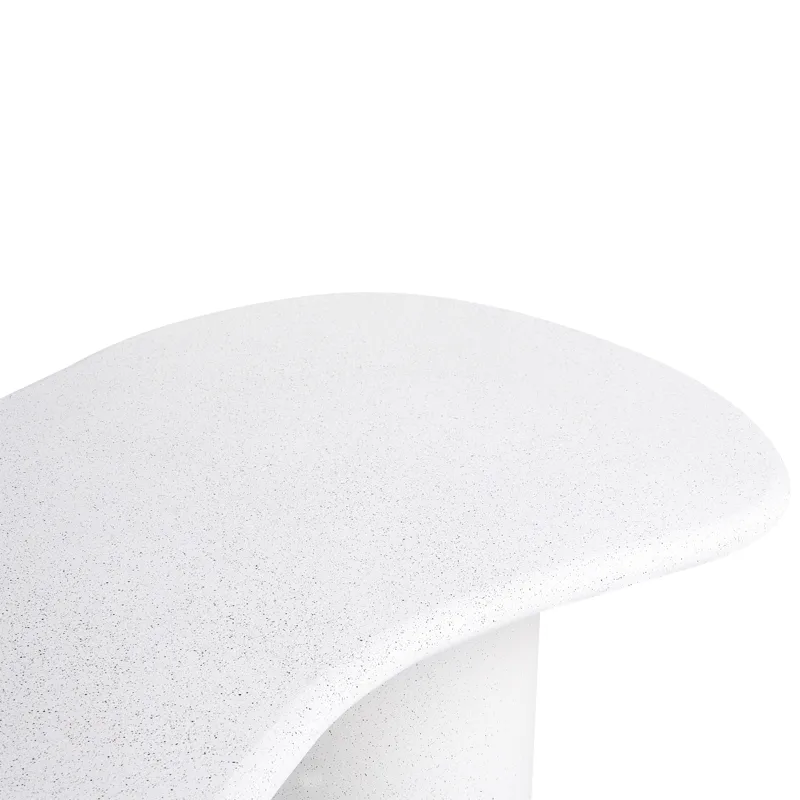 Spisebord udendørs Sirmione 200 cm terrazzoeffekt - Hvid - Havemøbler - Havebord - Spisebord & havebord