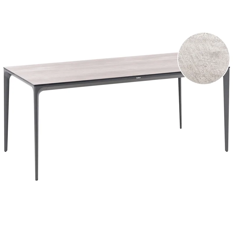 Spisebord udendørs Sovareto 180 cm imitation af træ - Grå - Havemøbler - Havebord - Spisebord & havebord