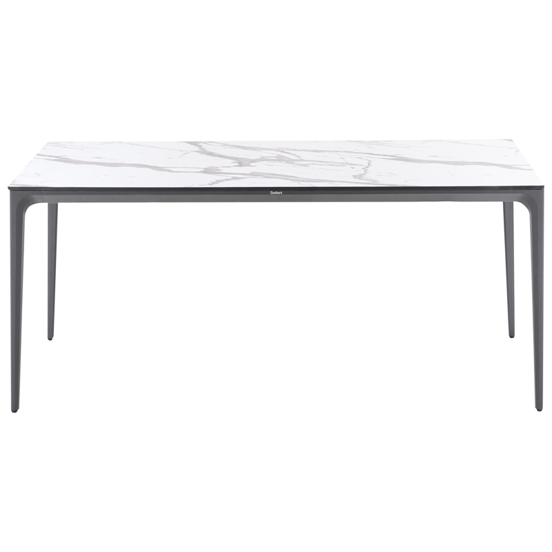 Spisebord udendørs Sovareto 90x180 cm marmoreffekt - Hvid/Grå - Havemøbler - Havebord - Spisebord & havebord