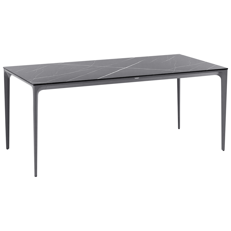 Spisebord udendørs Sovareto 90x180 cm marmoreffekt - Sort/Grå - Havemøbler - Havebord - Spisebord & havebord