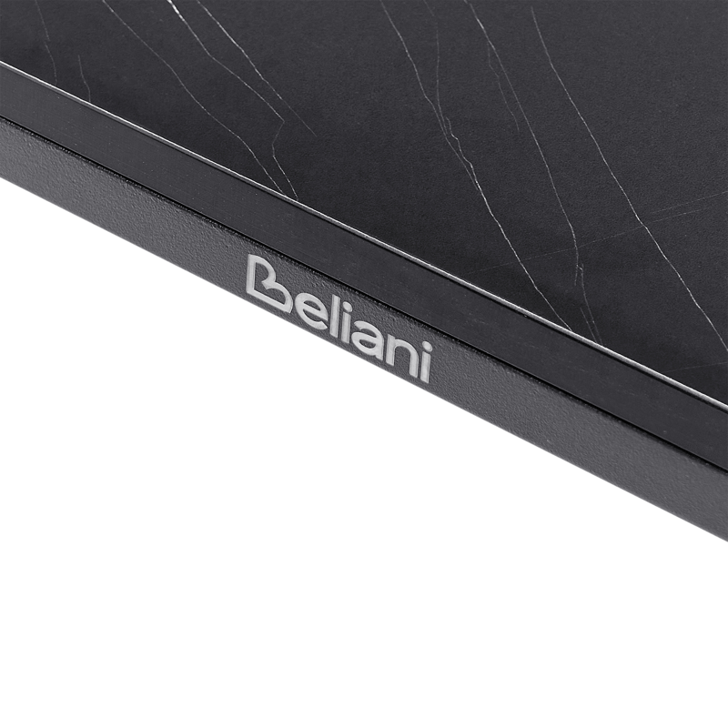 Spisebord udendørs Sovareto 90x180 cm marmoreffekt - Sort/Grå - Havemøbler - Havebord - Spisebord & havebord