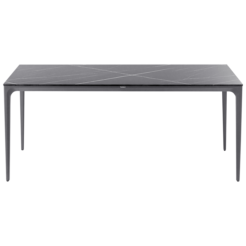 Spisebord udendørs Sovareto 90x180 cm marmoreffekt - Sort/Grå - Havemøbler - Havebord - Spisebord & havebord