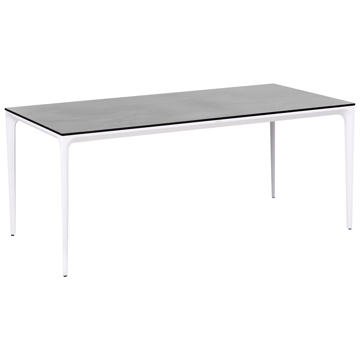 Spisebord udendørs Sovareto 90x180 cm steneffekt - Grå - Havemøbler - Havebord - Spisebord & havebord
