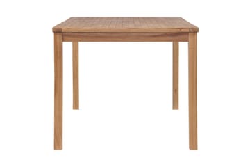 Udendørs Spisebord 150 X 90 X 77 Cm Massivt Teaktræ - Brun - Havemøbler - Havebord - Spisebord & havebord