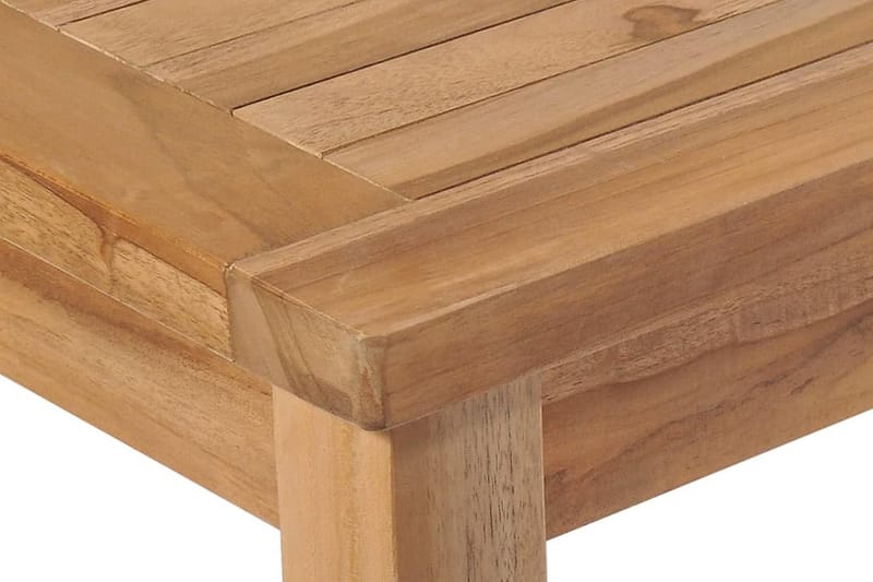 Udendørs Spisebord 150 X 90 X 77 Cm Massivt Teaktræ - Brun - Havemøbler - Havebord - Spisebord & havebord