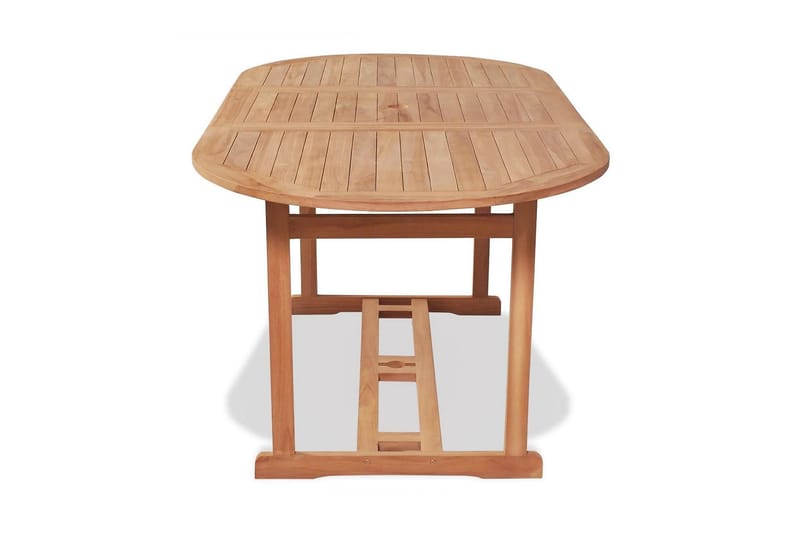 Udendørs Spisebord 180 X 90 X 75 Cm Teaktræ - Brun - Havemøbler - Havebord - Spisebord & havebord