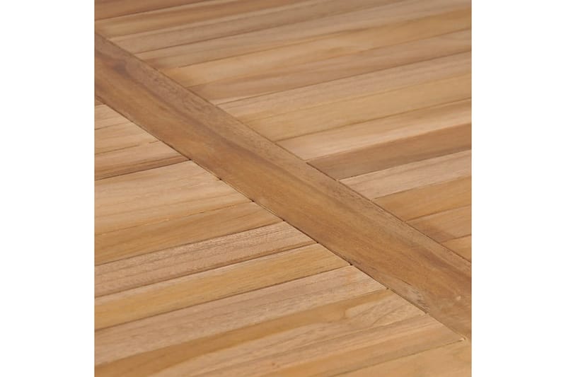 Udendørs Spisebord 80 X 80 X 77 Cm Massivt Teaktræ - Brun - Havemøbler - Havebord - Spisebord & havebord
