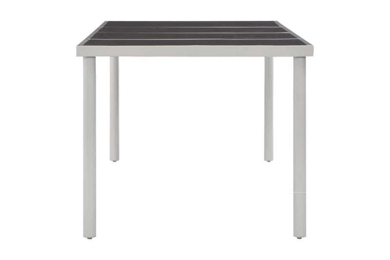 Udendørs Spisebord I Stål 220 X 90 X 74,5 Cm Sort - Sort - Havemøbler - Havebord - Spisebord & havebord