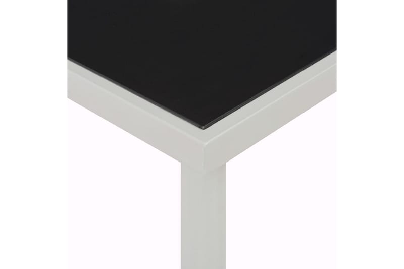 Udendørs Spisebord I Stål 220 X 90 X 74,5 Cm Sort - Sort - Havemøbler - Havebord - Spisebord & havebord