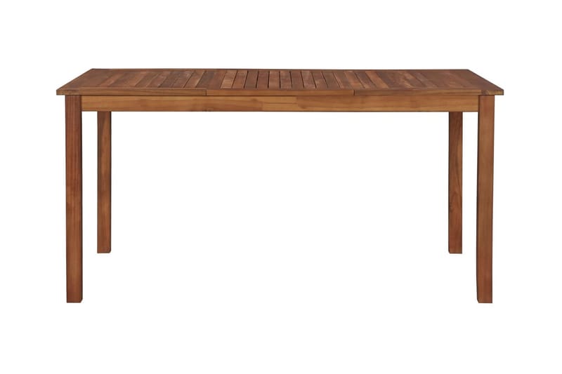 Udendørs Spisebord Massivt Akacietræ 150 X 90 X 74 Cm - Brun - Havemøbler - Havebord - Spisebord & havebord
