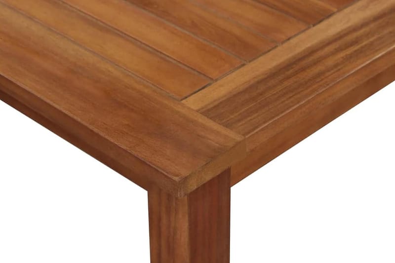 Udendørs Spisebord Massivt Akacietræ 200 X 90 X 74 Cm - Brun - Havemøbler - Havebord - Spisebord & havebord