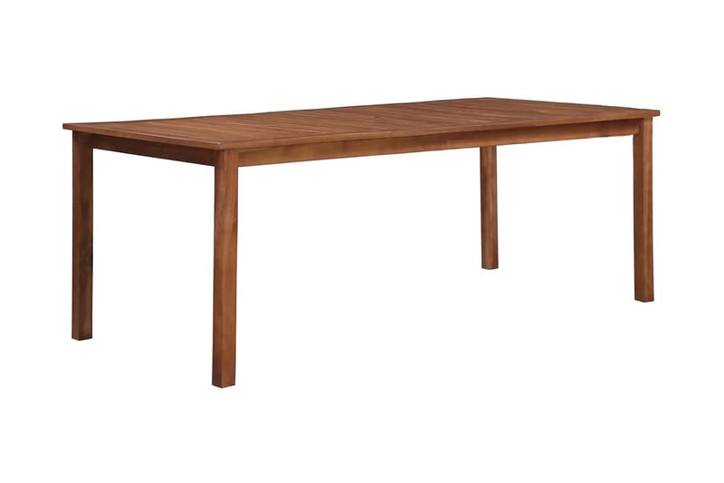 Udendørs Spisebord Massivt Akacietræ 200 X 90 X 74 Cm - Brun - Havemøbler - Havebord - Spisebord & havebord