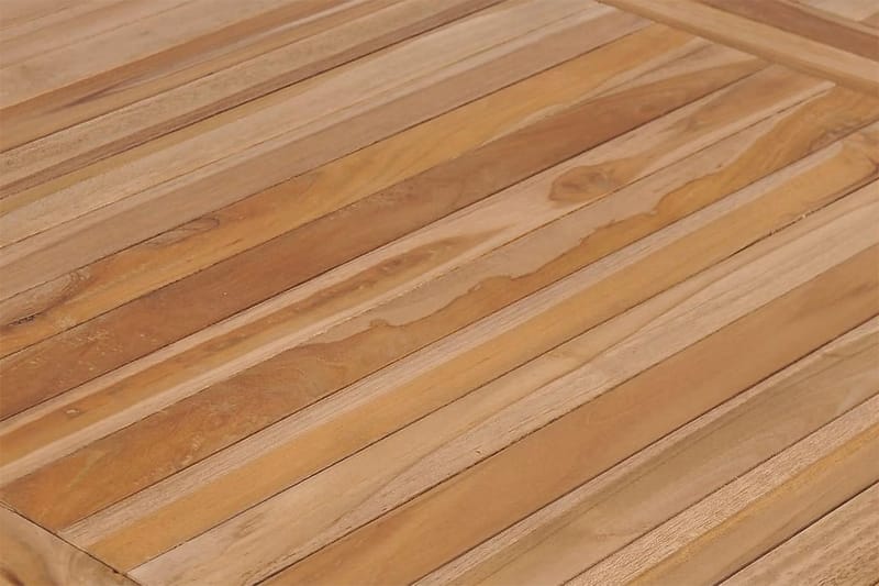 Udendørs Spisebord Massivt Teaktræ 200 X 100 X 77 Cm - Brun - Havemøbler - Havebord - Spisebord & havebord