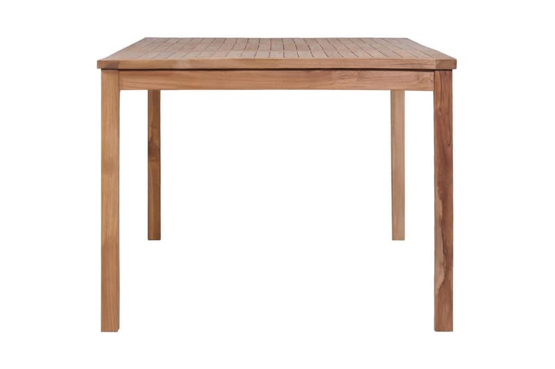 Udendørs Spisebord Massivt Teaktræ 200 X 100 X 77 Cm - Brun - Havemøbler - Havebord - Spisebord & havebord