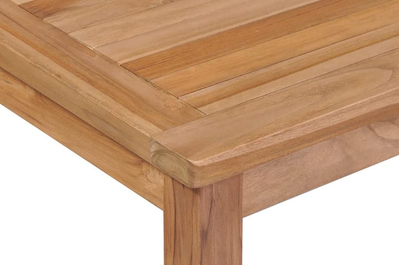 Udendørs Spisebord Massivt Teaktræ 200 X 100 X 77 Cm - Brun - Havemøbler - Havebord - Spisebord & havebord
