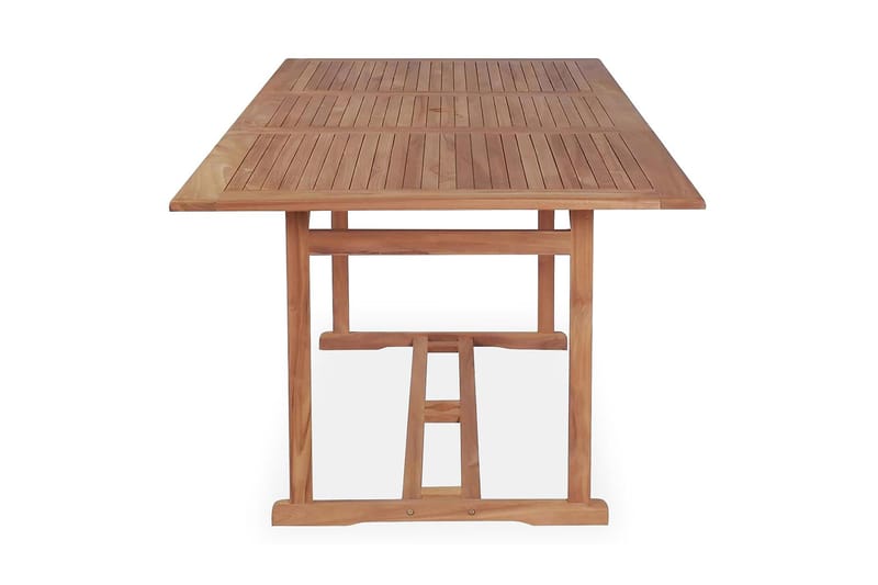Udendørs Spisebord Rektangulær 180 X 90 X 75 Cm Teaktræ - Brun - Havemøbler - Havebord - Spisebord & havebord