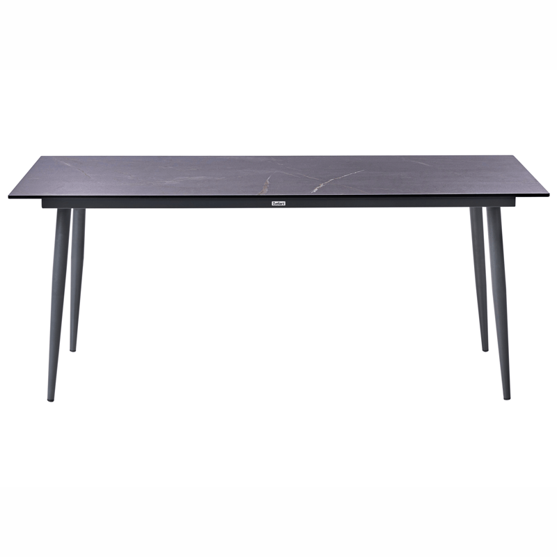Spisebord udendørs Tolentino 90x180 cm marmoreffekt - Grå - Havemøbler - Havebord - Spisebord & havebord
