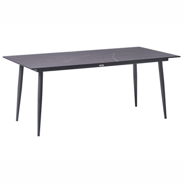Spisebord udendørs Tolentino 90x180 cm marmoreffekt - Grå - Havemøbler - Havebord - Spisebord & havebord