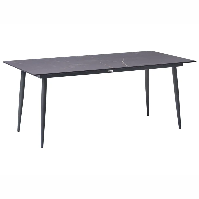 Spisebord udendørs Tolentino 90x180 cm marmoreffekt, Grå