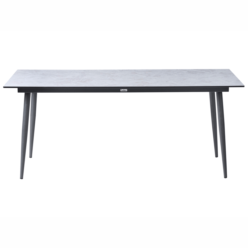 Spisebord udendørs Tolentino 90x180 cm steneffekt - Grå - Havemøbler - Havebord - Spisebord & havebord