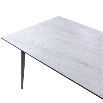 Spisebord udendørs Tolentino 90x180 cm steneffekt - Grå/Beige - Havemøbler - Havebord - Spisebord & havebord