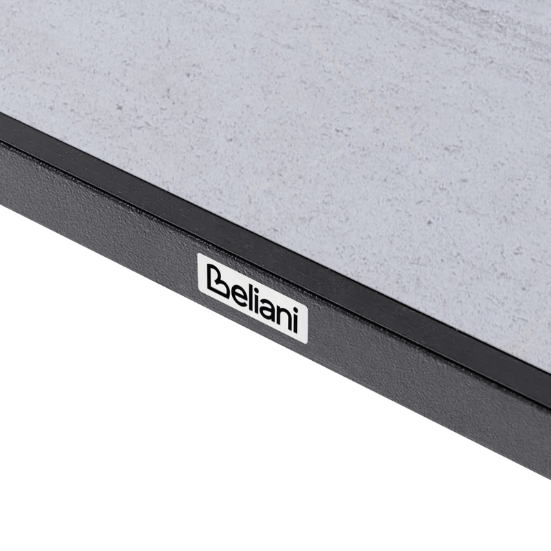 Spisebord udendørs Tolentino 90x180 cm steneffekt - Grå/Beige - Havemøbler - Havebord - Spisebord & havebord