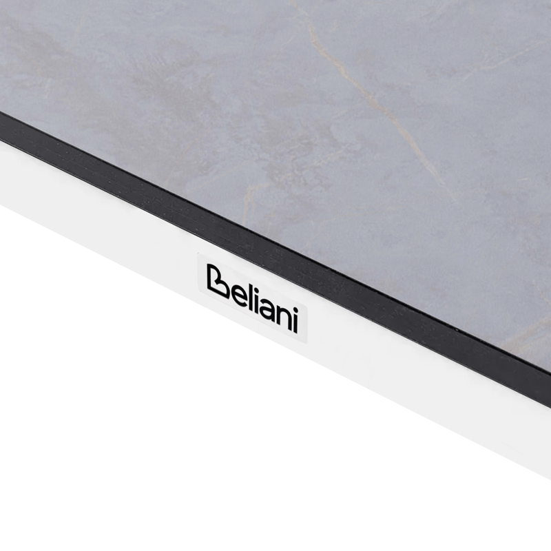 Spisebord udendørs Tolentino 90x180 cm steneffekt - Grå/Hvid - Havemøbler - Havebord - Spisebord & havebord