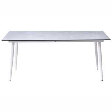 Spisebord udendørs Tolentino 90x180 cm steneffekt - Grå/Hvid - Havemøbler - Havebord - Spisebord & havebord