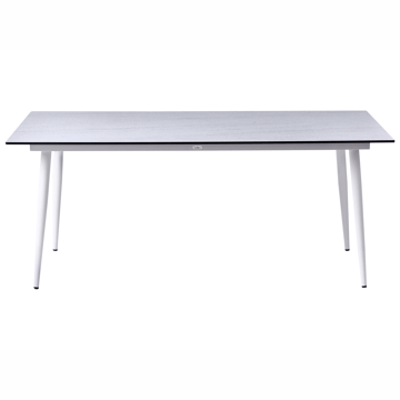 Spisebord udendørs Tolentino 90x180 cm steneffekt - Hvid/Beige - Havemøbler - Havebord - Spisebord & havebord