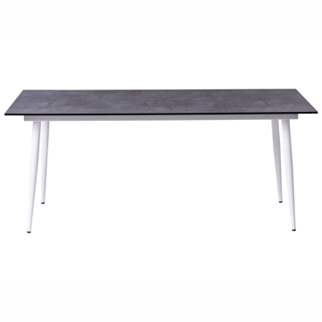 Spisebord udendørs Tolentino 90x180 cm steneffekt - Hvid/Grå - Havemøbler - Havebord - Spisebord & havebord