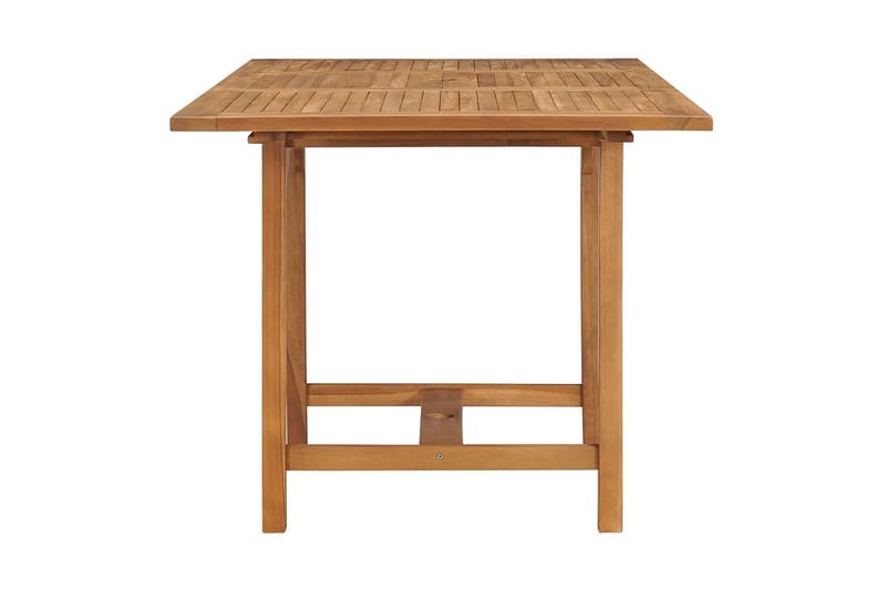Udvideligt Havebord (110-160) x 80 x 75 cm Massivt Teaktræ - Brun - Havemøbler - Havebord - Spisebord & havebord