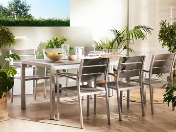 Spisebord Vernio 180 cm - Grå - Havemøbler - Havebord - Spisebord & havebord