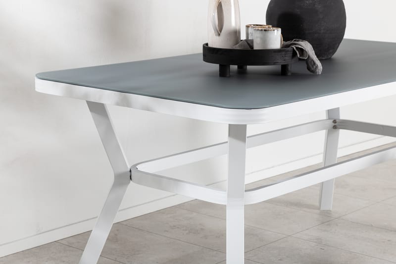 Virya Spisebord 160 cm Hvid/Grå - Venture Home - Spisebord & havebord