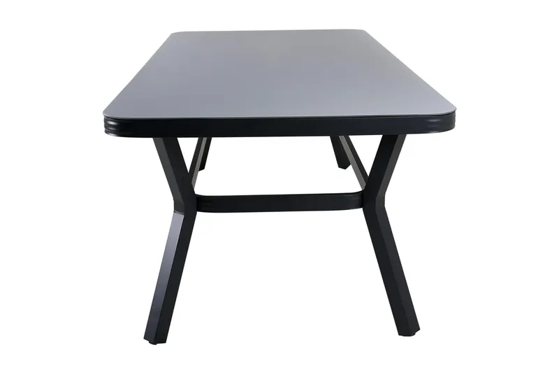 Virya Spisebord 200 cm Sort/Grå - Venture Home - Havemøbler - Havebord - Spisebord & havebord