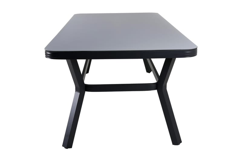 Virya Spisebord 200 cm Sort/Grå - Venture Home - Havemøbler - Havebord - Spisebord & havebord
