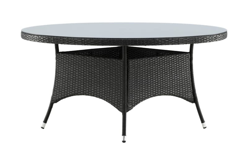 Volta Spisebord Ø150 cm Sort - Venture Home - Havemøbler - Havebord - Spisebord & havebord