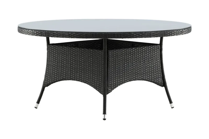 Volta Spisebord Ø150 cm Sort - Venture Home - Havemøbler - Havebord - Spisebord & havebord