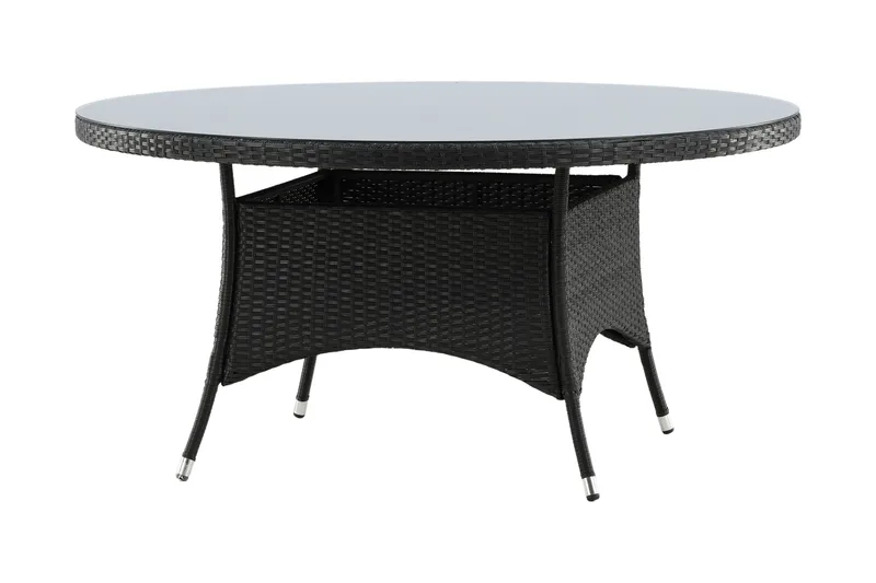 Volta Spisebord Ø150 cm Sort - Venture Home - Havemøbler - Havebord - Spisebord & havebord