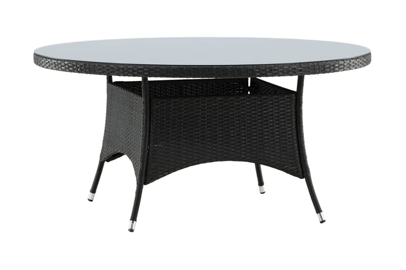 Volta Spisebord Ø150 cm Sort - Venture Home - Havemøbler - Havebord - Spisebord & havebord